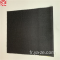 tissu de flanelle en laine tissé noir pour tissu de costume